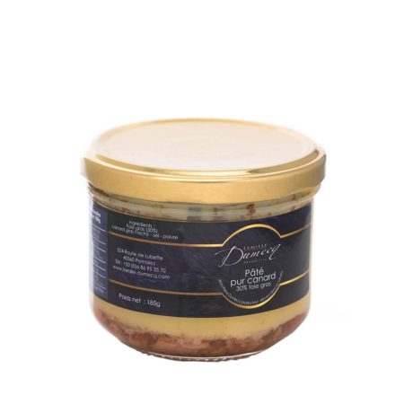 Paté pur canard des Landes 30% foie gras de canard des Landes - Famille Dumecq
